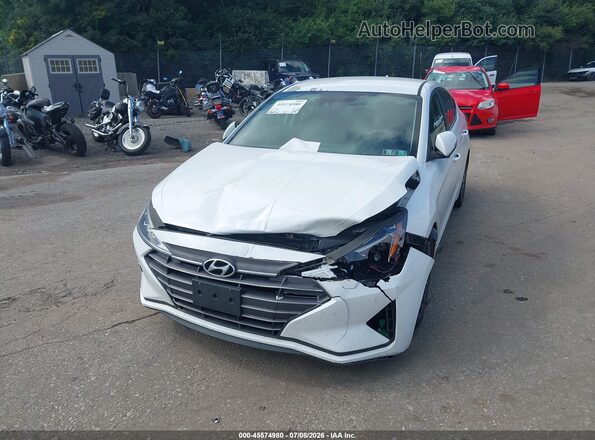 5NPD84LF2KH429292 2019 HYUNDAI ELANTRA White წინა ხედი