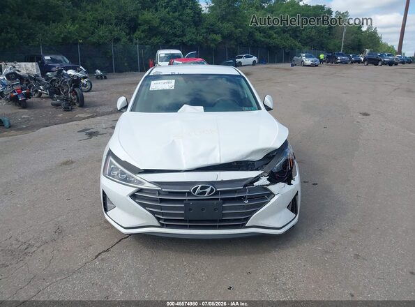 5NPD84LF2KH429292 2019 HYUNDAI ELANTRA White ხელსაწყოთა პანელის ხედი