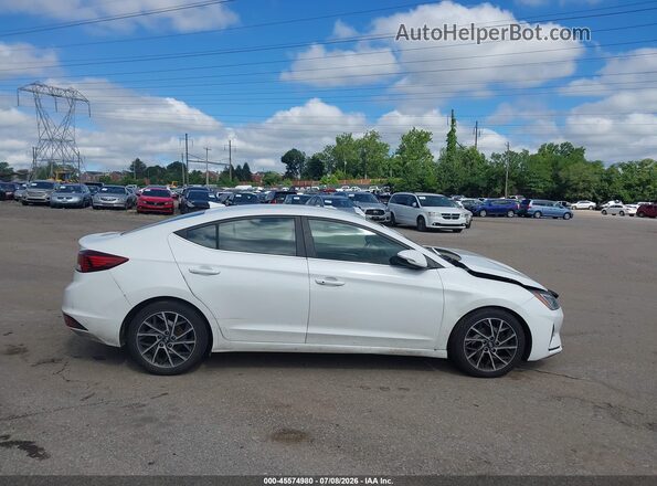 5NPD84LF2KH429292 2019 HYUNDAI ELANTRA White უკანა სალონის ხედი