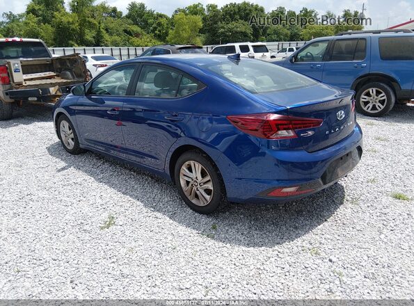 5NPD84LF2KH440566 2019 HYUNDAI ELANTRA Blue Trasero izquierdo