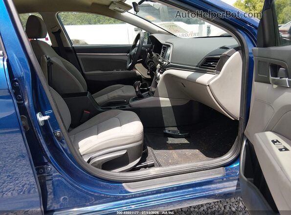 5NPD84LF2KH440566 2019 HYUNDAI ELANTRA Blue Vista interior delantera