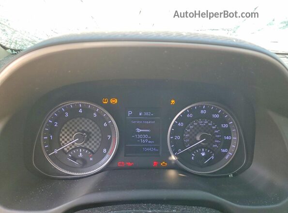 5NPD84LF2KH442799 2019 HYUNDAI ELANTRA White Instrument cluster view