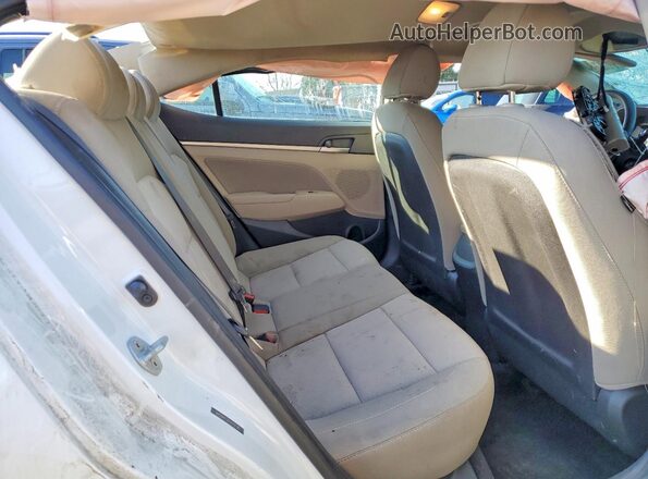 5NPD84LF2KH442799 2019 HYUNDAI ELANTRA White Rear seats view