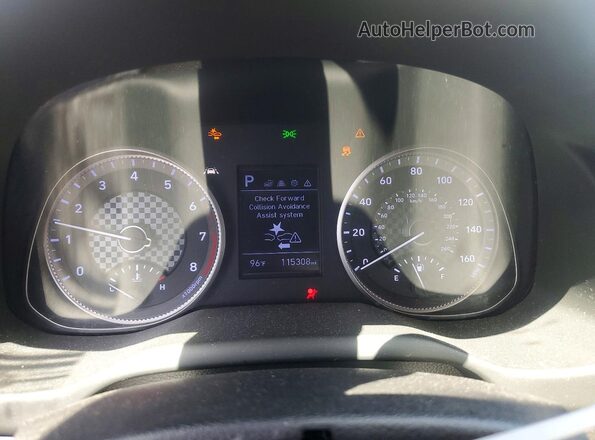 5NPD84LF2KH446268 2019 HYUNDAI ELANTRA Silver Вид щитка приладів