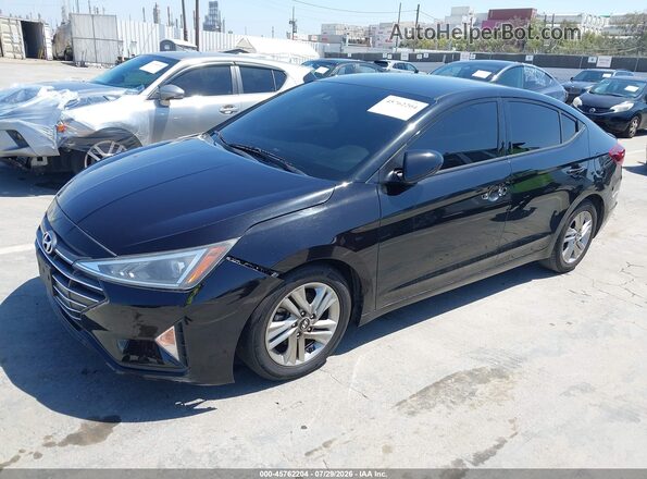 5NPD84LF2KH458257 2019 HYUNDAI ELANTRA Black Vista tres cuartos delantera izquierda