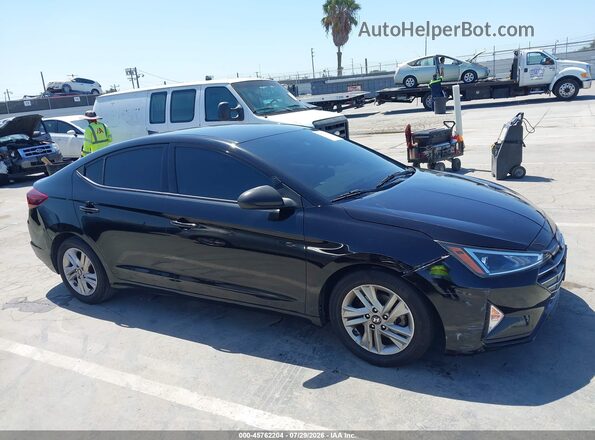 5NPD84LF2KH458257 2019 HYUNDAI ELANTRA Black Vista interior trasera
