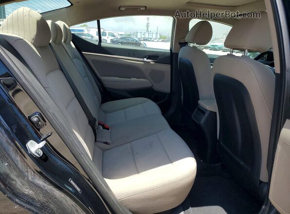 5NPD84LF2KH466598 2019 HYUNDAI ELANTRA Black უკანა სავარძლების ხედი