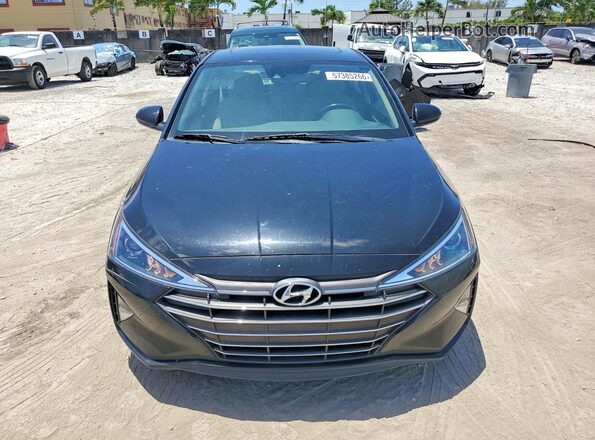 5NPD84LF2KH466598 2019 HYUNDAI ELANTRA Black წინა ხედი