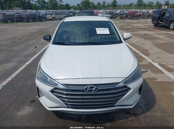 5NPD84LF2LH525022 2020 HYUNDAI ELANTRA White Vista del cuadro de instrumentos