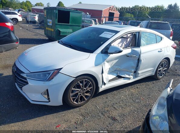 5NPD84LF2LH529782 2020 HYUNDAI ELANTRA White Vista tres cuartos delantera izquierda