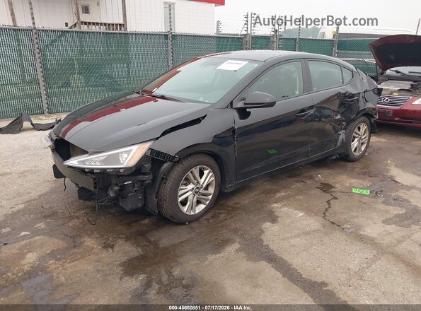 5NPD84LF2LH551961 2020 HYUNDAI ELANTRA Black Առջևի ձախ երեք քառորդ տեսարան