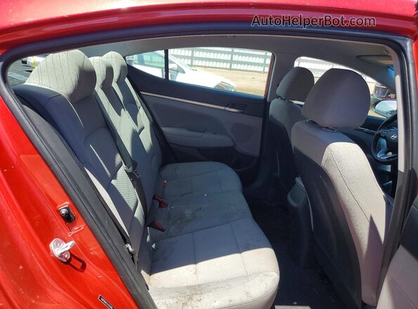 5NPD84LF2LH574849 2020 HYUNDAI ELANTRA Red Հետևի նստատեղերի տեսք