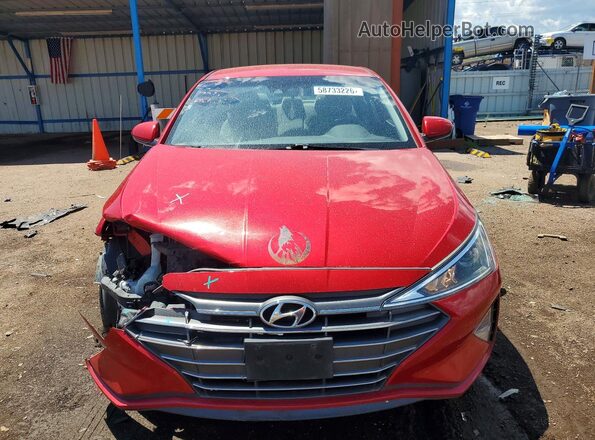 5NPD84LF2LH574849 2020 HYUNDAI ELANTRA Red Դիմացի տեսք
