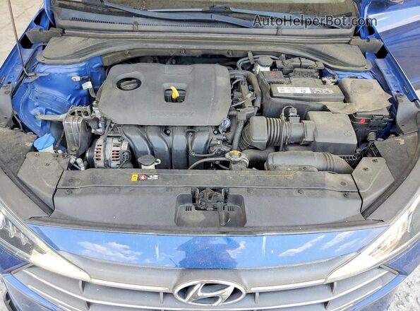 5NPD84LF2LH579355 2020 HYUNDAI ELANTRA Blue Սալոնի հետևի տեսք