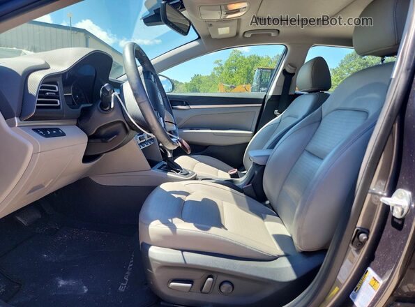 5NPD84LF2LH603380 2020 HYUNDAI ELANTRA Серый Вид салона спереди