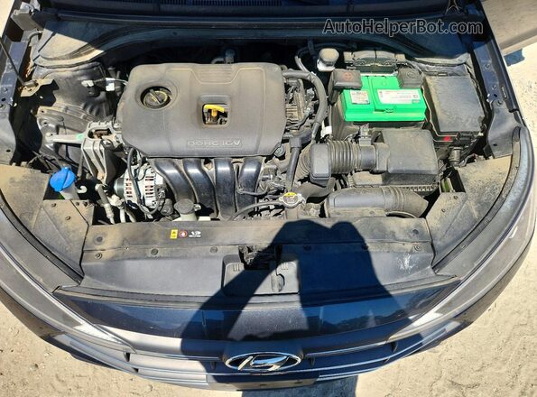 5NPD84LF2LH603380 2020 HYUNDAI ELANTRA Серый Вид задней части салона