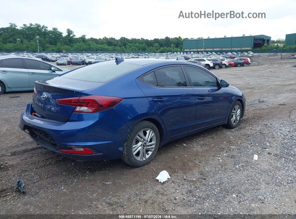 5NPD84LF2LH614038 2020 HYUNDAI ELANTRA Blue Задня права чверть
