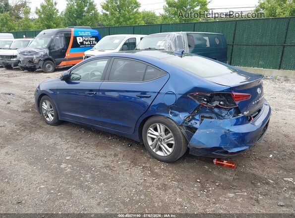 5NPD84LF2LH614038 2020 HYUNDAI ELANTRA Blue Задня ліва чверть