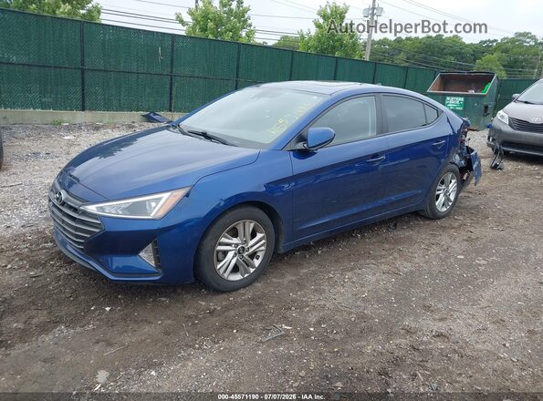 5NPD84LF2LH614038 2020 HYUNDAI ELANTRA Blue Передня ліва чверть