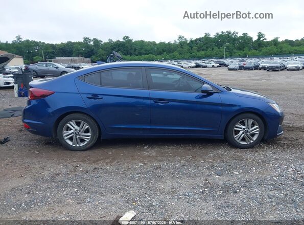 5NPD84LF2LH614038 2020 HYUNDAI ELANTRA Blue Вид задньої частини салону