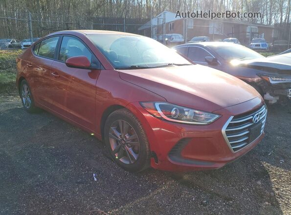 5NPD84LF3HH001384 2017 HYUNDAI ELANTRA Red Przód prawy