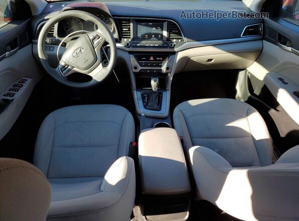5NPD84LF3HH001384 2017 HYUNDAI ELANTRA Red Widok deski rozdzielczej
