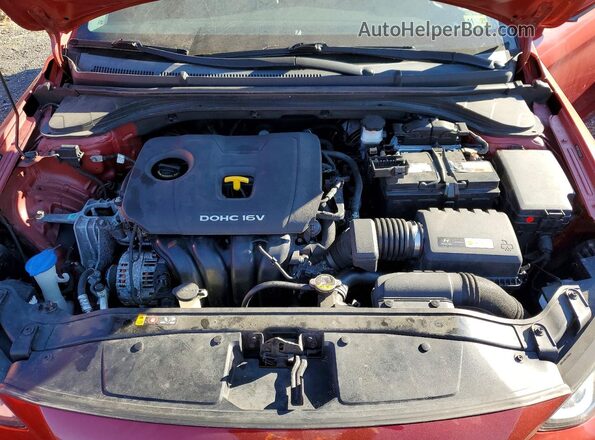 5NPD84LF3HH001384 2017 HYUNDAI ELANTRA Red Widok wnętrza z tyłu