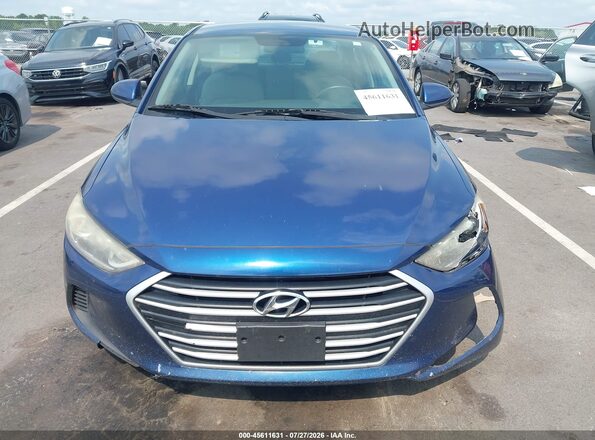 5NPD84LF3HH003149 2017 HYUNDAI ELANTRA Blue ხელსაწყოთა პანელის ხედი