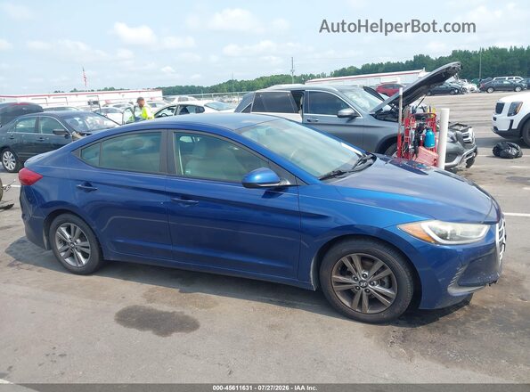 5NPD84LF3HH003149 2017 HYUNDAI ELANTRA Blue უკანა სალონის ხედი