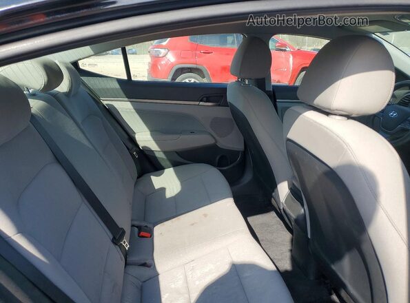 5NPD84LF3HH016063 2017 HYUNDAI ELANTRA Black უკანა სავარძლების ხედი