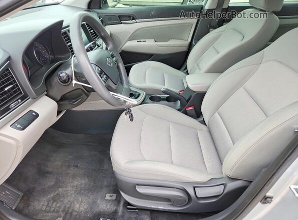5NPD84LF3HH019870 2017 HYUNDAI ELANTRA Silver Widok wnętrza z przodu