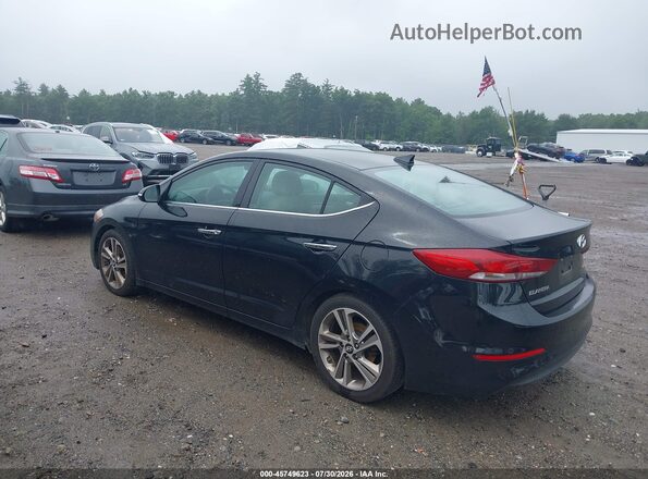 5NPD84LF3HH020145 2017 HYUNDAI ELANTRA Черный Задняя левая четверть