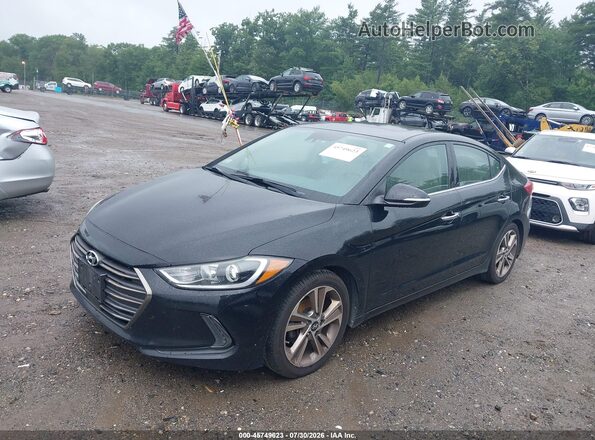 5NPD84LF3HH020145 2017 HYUNDAI ELANTRA Черный Передняя левая четверть