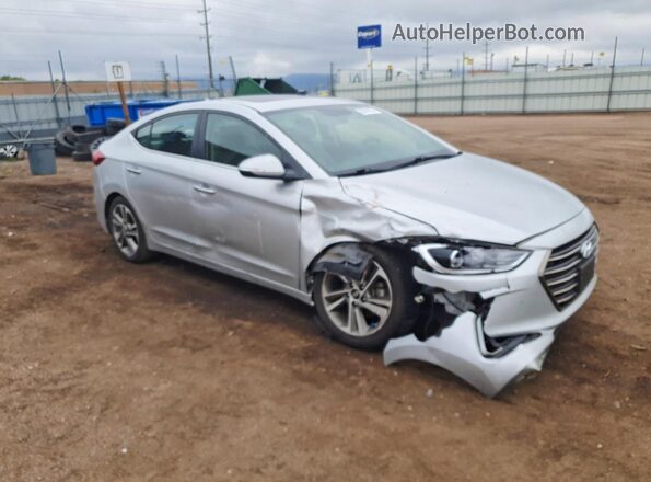 5NPD84LF3HH035423 2017 HYUNDAI ELANTRA Серебряный Передняя правая четверть