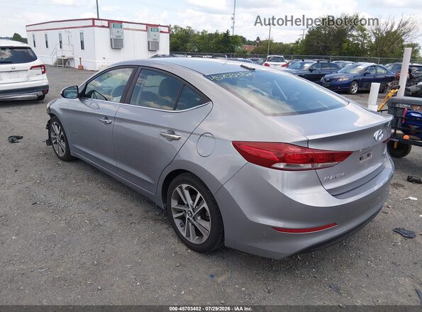 5NPD84LF3HH069927 2017 HYUNDAI ELANTRA Gray Trasero izquierdo