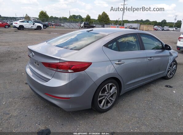 5NPD84LF3HH069927 2017 HYUNDAI ELANTRA Gray Trasero derecho