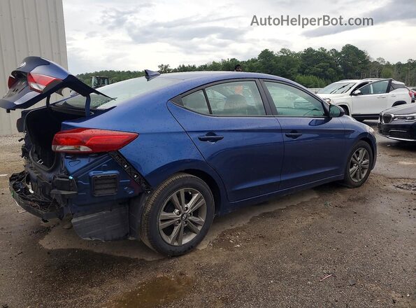 5NPD84LF3HH080488 2017 HYUNDAI ELANTRA Blue Trasero derecho