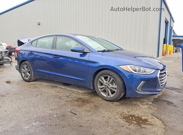 5NPD84LF3HH080488 2017 HYUNDAI ELANTRA Blue Delantero derecho
