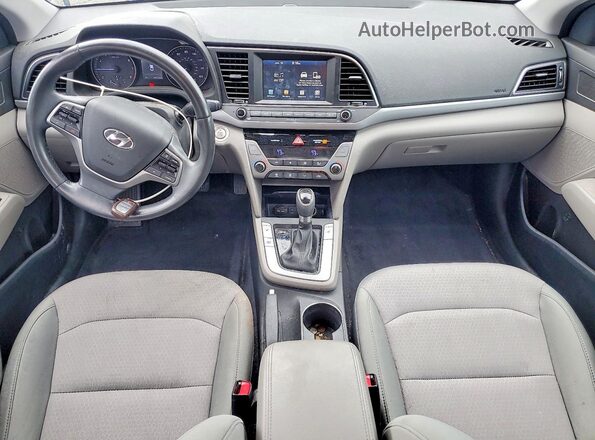 5NPD84LF3HH080488 2017 HYUNDAI ELANTRA Blue Vista del salpicadero