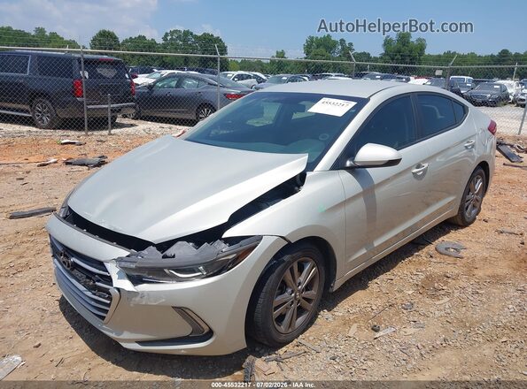 5NPD84LF3HH097789 2017 HYUNDAI ELANTRA Silver Առջևի ձախ երեք քառորդ տեսարան