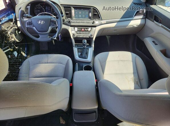 5NPD84LF3HH099283 2017 HYUNDAI ELANTRA Blue Առջևի վահանակի տեսք