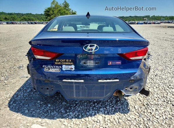 5NPD84LF3HH099283 2017 HYUNDAI ELANTRA Blue Հետևի տեսք