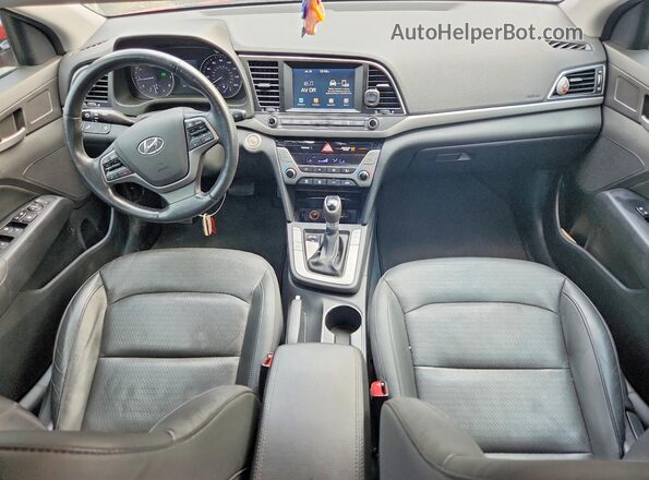 5NPD84LF3HH123890 2017 HYUNDAI ELANTRA Red წინა პანელის ხედი