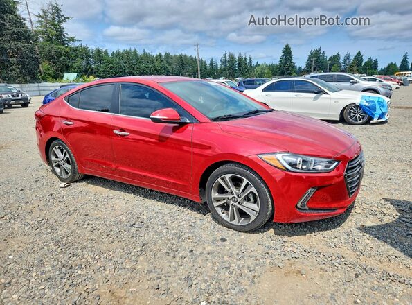 5NPD84LF3HH123890 2017 HYUNDAI ELANTRA Red წინა მარჯვენა