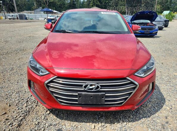 5NPD84LF3HH123890 2017 HYUNDAI ELANTRA Red წინა ხედი