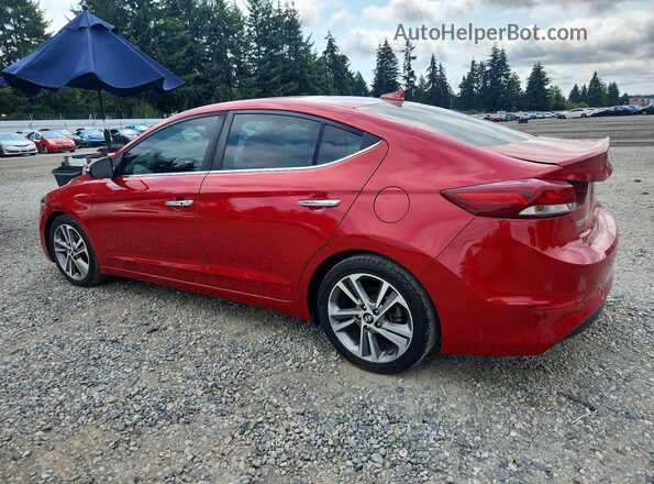 5NPD84LF3HH123890 2017 HYUNDAI ELANTRA Red უკანა მარცხენა