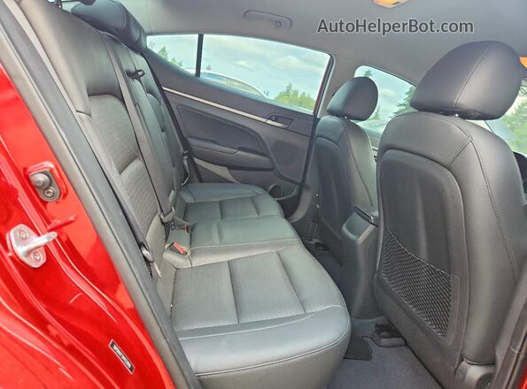 5NPD84LF3HH123890 2017 HYUNDAI ELANTRA Red უკანა სავარძლების ხედი