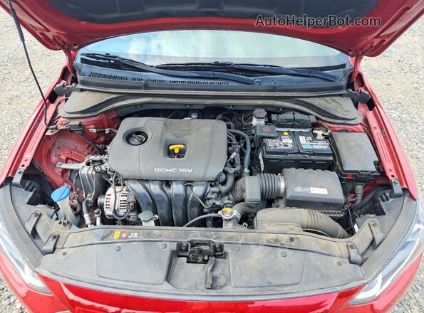 5NPD84LF3HH123890 2017 HYUNDAI ELANTRA Red უკანა სალონის ხედი
