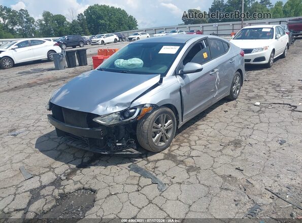 5NPD84LF3HH143718 2017 HYUNDAI ELANTRA Серый Передняя левая четверть