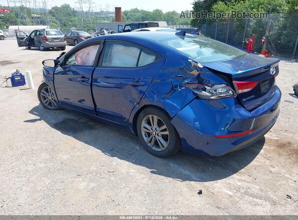 5NPD84LF3HH162575 2017 HYUNDAI ELANTRA Blue Tył lewy